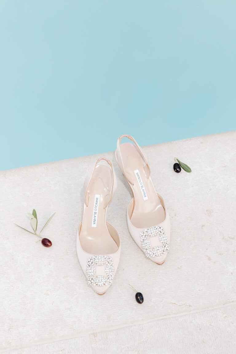 Italy 51 Brautschuhe von Manolo Blahnik bei der Masseria Tenuta La Presa am Gardasee